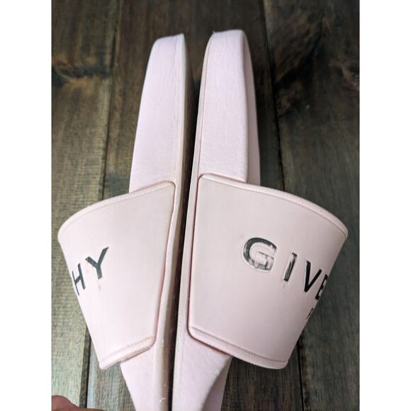 Givenchy Kids Girls Logo Pool Sandals Pink Black 32 EU 13 US USA - Picture 4 of 8